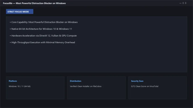 FocusMe: Powerful Website Blocker, App Blocker & Productivity Timer official screenshot preview 1