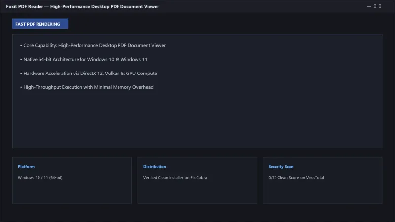 Foxit PDF Reader: High-Performance PDF Viewer, Form Filler, Annotator & Digital Signer official screenshot preview 1
