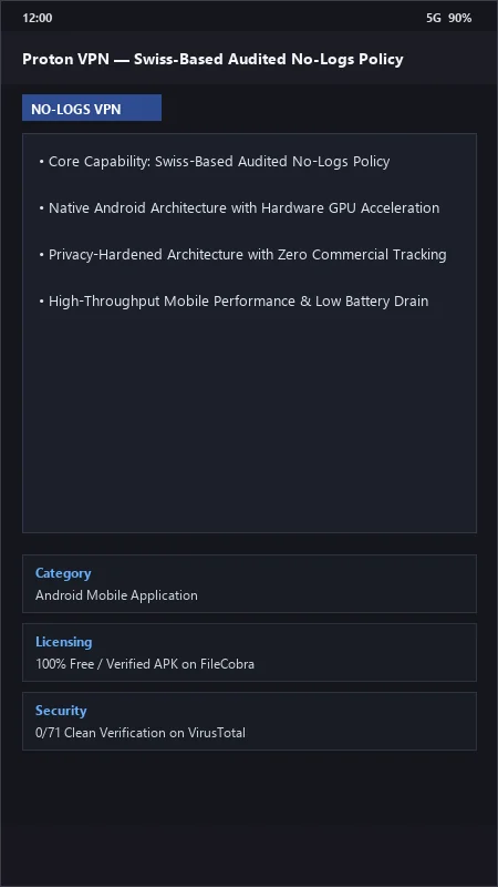 Proton VPN: Fast & Secure Unlimited Swiss VPN official screenshot preview 1