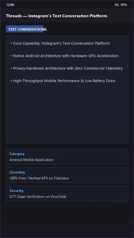 Threads: Text Conversations, Community Discussions & Fediverse official screenshot preview 1